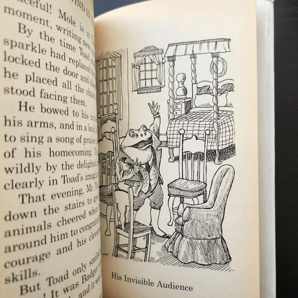 The Wind in the Willows 1996 Vintage Book Hardcover by Kenneth Graham  Print len